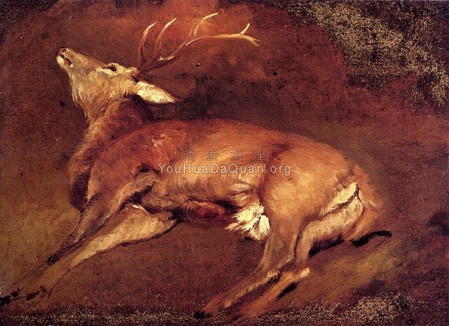 Study Of A Dead Stag - 埃德温·亨利·兰德希尔爵士